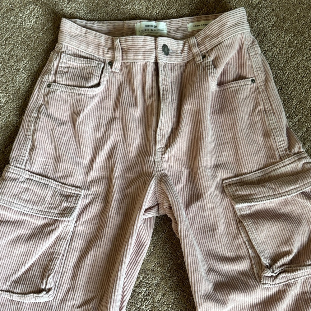Cotton On Pink Cargo Jeans - Picture 3 of 5